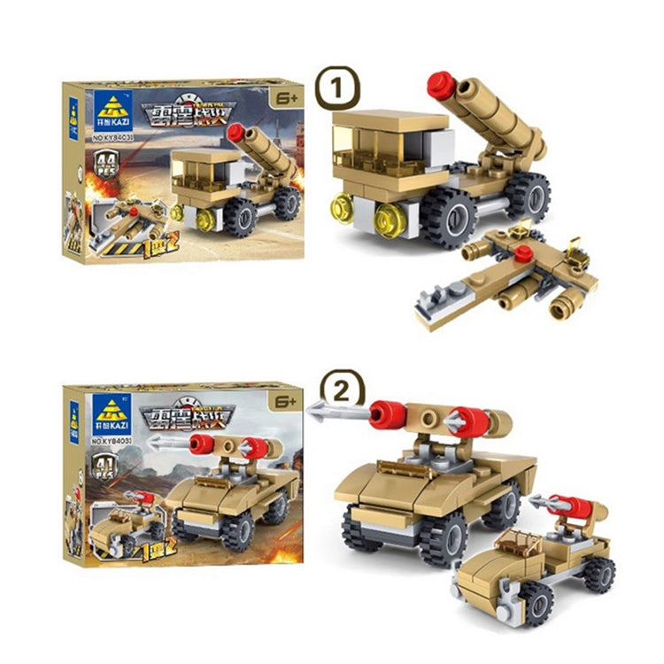 KAZI Super Tanks Building Blocks 16 en 1 Juegos Ladrillos Modelo Brinquedos Juguetes, Rango de edad: 6 años arriba, 84031