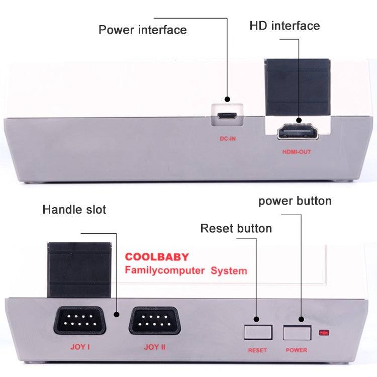 Consola de videojuegos Retro Classic TV Mini HDMI HD, 600 juegos incorporados, 600 Games(EU Plug), 600 Games(US Plug)