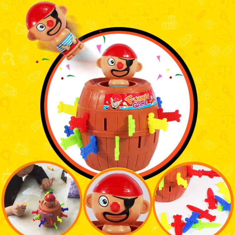 2 PCS Tricky Toys The Pirates Uncle Insert Sword Barrel Juego de mesa, Pirate Barrel