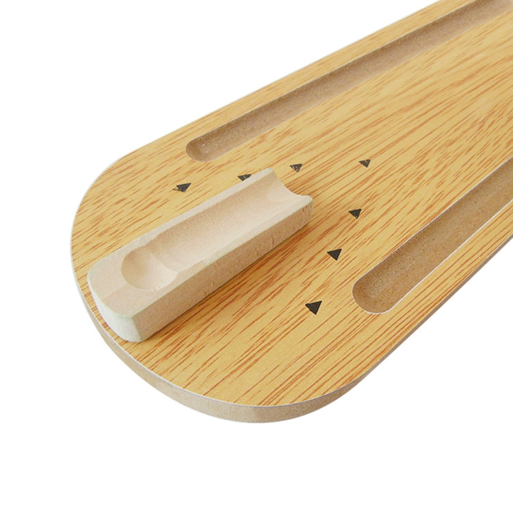 Mini juego de bolos de madera de juguete de bola de escritorio clásico de mesa para niños y adultos, tamaño: 29,5 x 10 cm, Size: 29.5 x 10cm