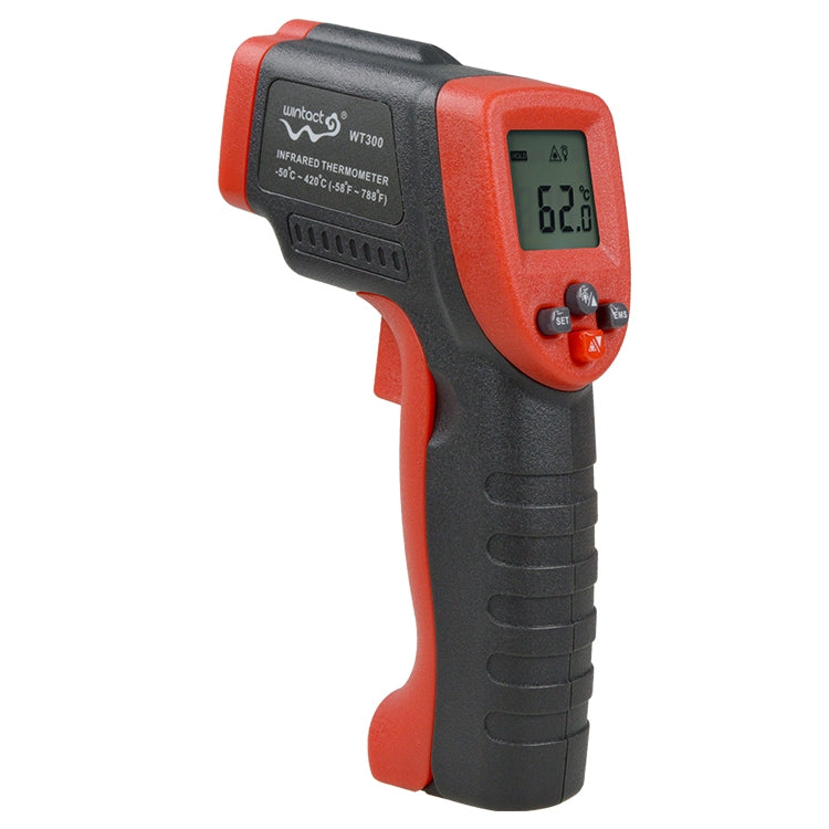 Wintact WT300 -50 grados C ~ 420 grados C Termómetro infrarrojo digital portátil sin contacto para exteriores, WT300