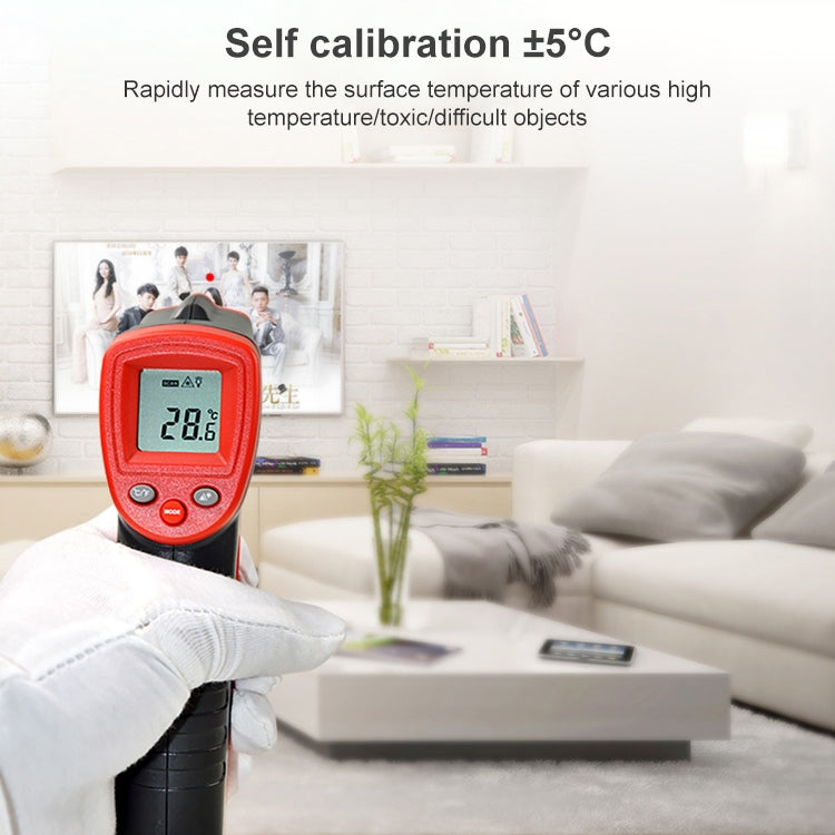 Wintact WT320 -50 grados C ~ 380 grados C Termómetro infrarrojo digital portátil sin contacto para exteriores, WT320