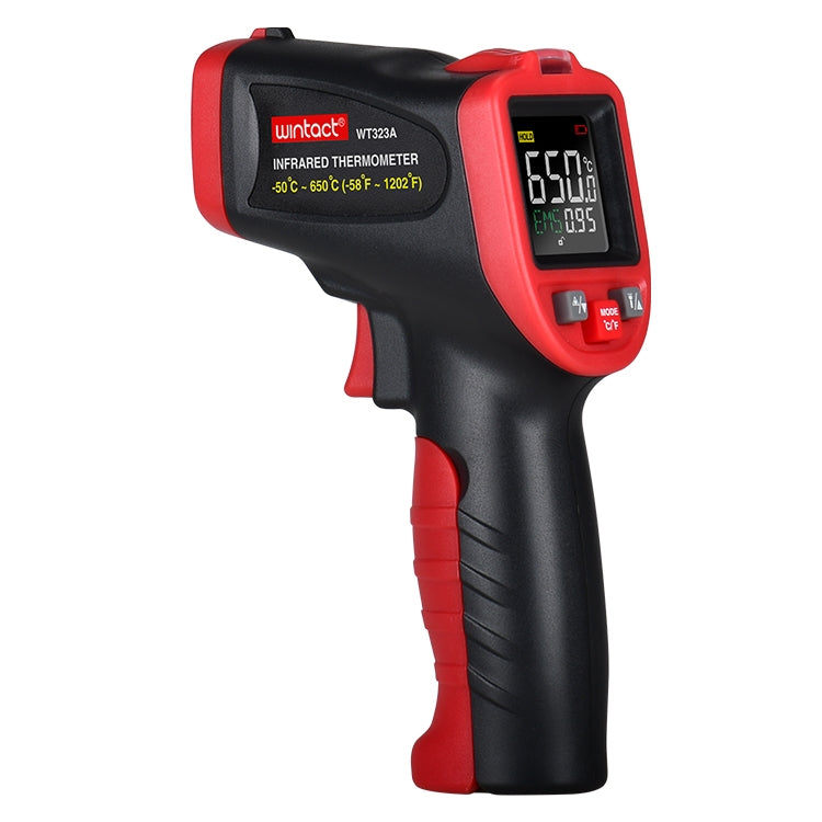 Wintact WT323A -50 grados C ~ 650 grados C Termómetro infrarrojo digital portátil sin contacto para exteriores, WT323A
