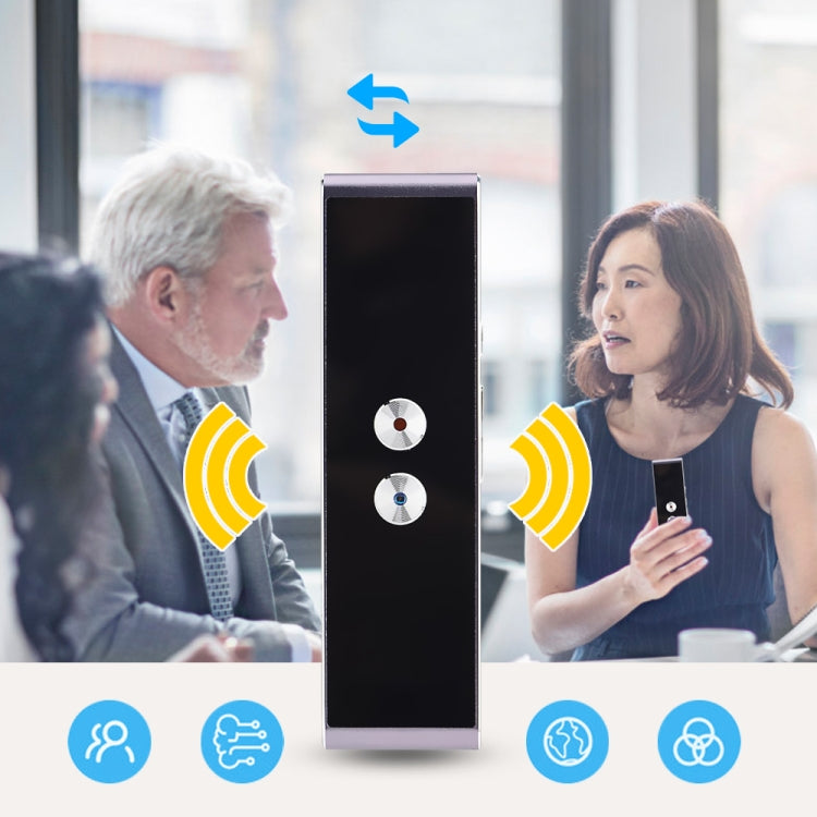 T8 + traductor de voz inteligente portátil viaje de negocios inteligente en tiempo Real AI traductor máquina de traducción 40 idiomas traductor, T8+
