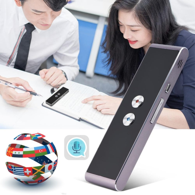 T8 + traductor de voz inteligente portátil viaje de negocios inteligente en tiempo Real AI traductor máquina de traducción 40 idiomas traductor, T8+