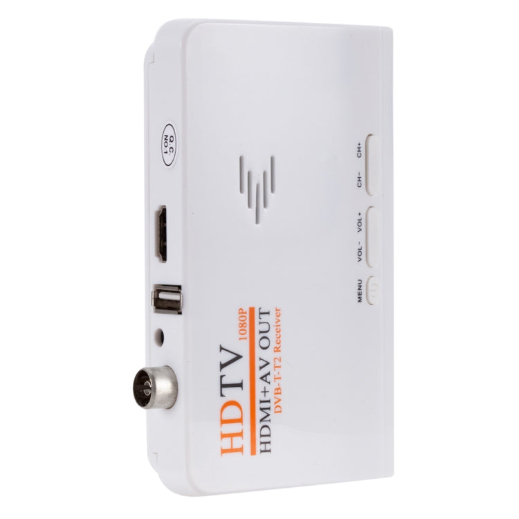 HDMI + salida AV 1080P receptor de satélite Digital HD TV DVB-T-T2 TV Box sintonizador AV convertidor combinado con Control remoto, soporte MPEG4