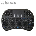 Idioma de soporte: teclado inalámbrico francés i8 Air Mouse con panel táctil para Android TV Box y Smart TV y PC Tablet y Xbox360 y PS3 y HTPC/IPTV, French