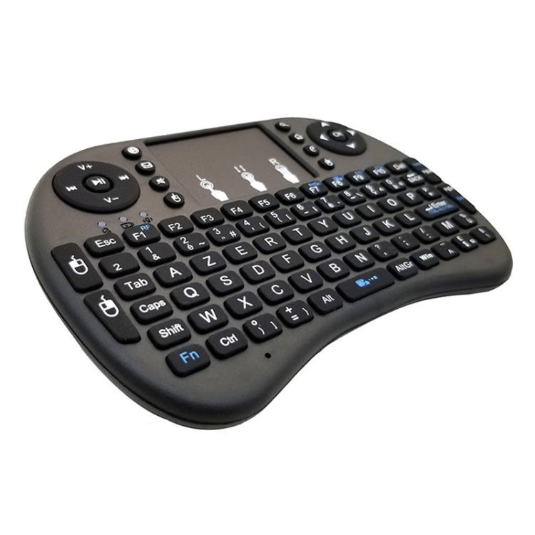Idioma de soporte: teclado inalámbrico francés i8 Air Mouse con panel táctil para Android TV Box y Smart TV y PC Tablet y Xbox360 y PS3 y HTPC/IPTV, French
