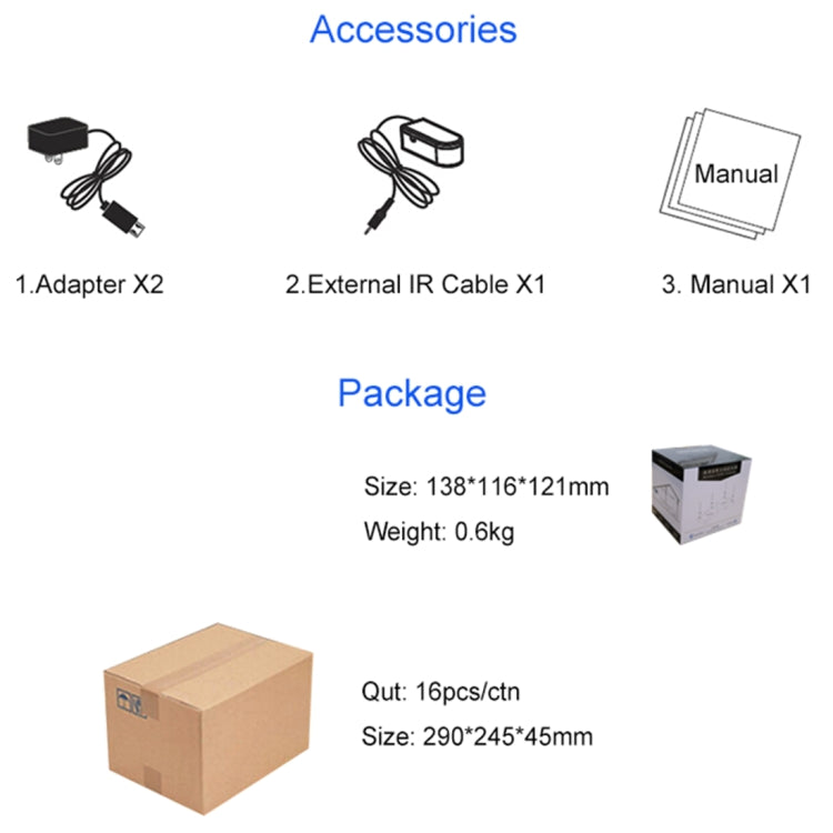 Measy FHD686 Full HD 1080P 3D 5-5.8GHz Transmisor inalámbrico HDMI (transmisor + receptor) con pantalla, compatible con control remoto por infrarrojos y la misma función de pantalla inalámbrica, distancia de transmisión: 200 m, FHD686 with Display