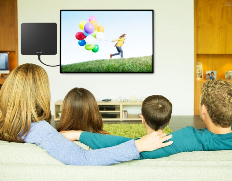 Antena de TV digital HD para interiores ultrafina con amplificador de largo alcance de 50 millas
