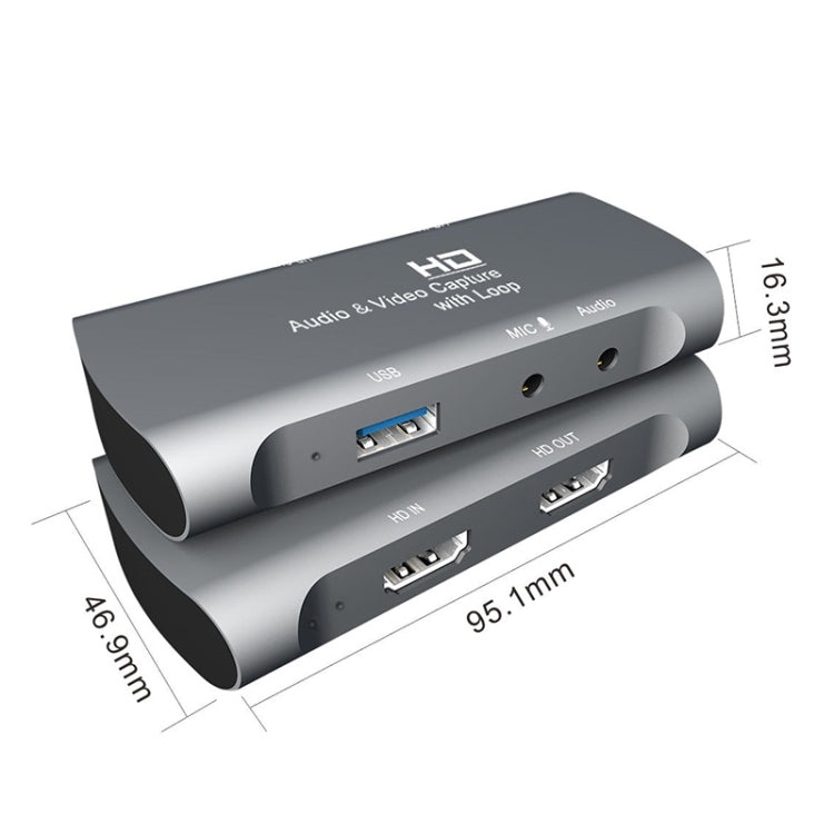 Caja de captura de audio y video Z27 HDMI hembra + micrófono a HDMI hembra USB 2.0, Z27