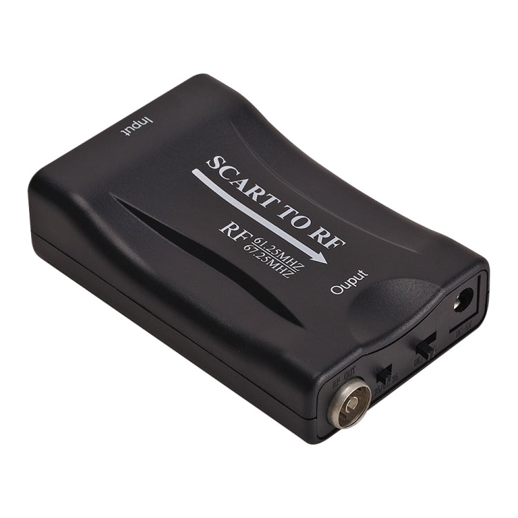 Convertidor de video SCART a RF, soporte RF67.25MHz, 61.25MHz, SCART to RF