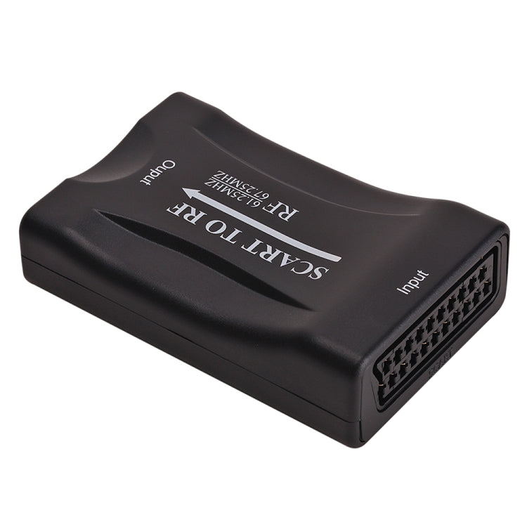 Convertidor de video SCART a RF, soporte RF67.25MHz, 61.25MHz, SCART to RF