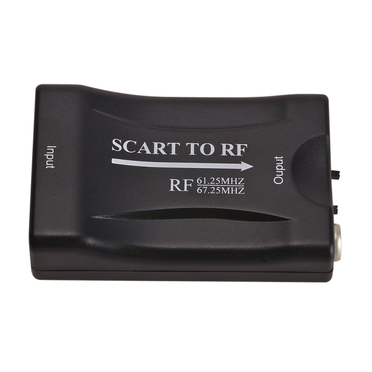 Convertidor de video SCART a RF, soporte RF67.25MHz, 61.25MHz, SCART to RF