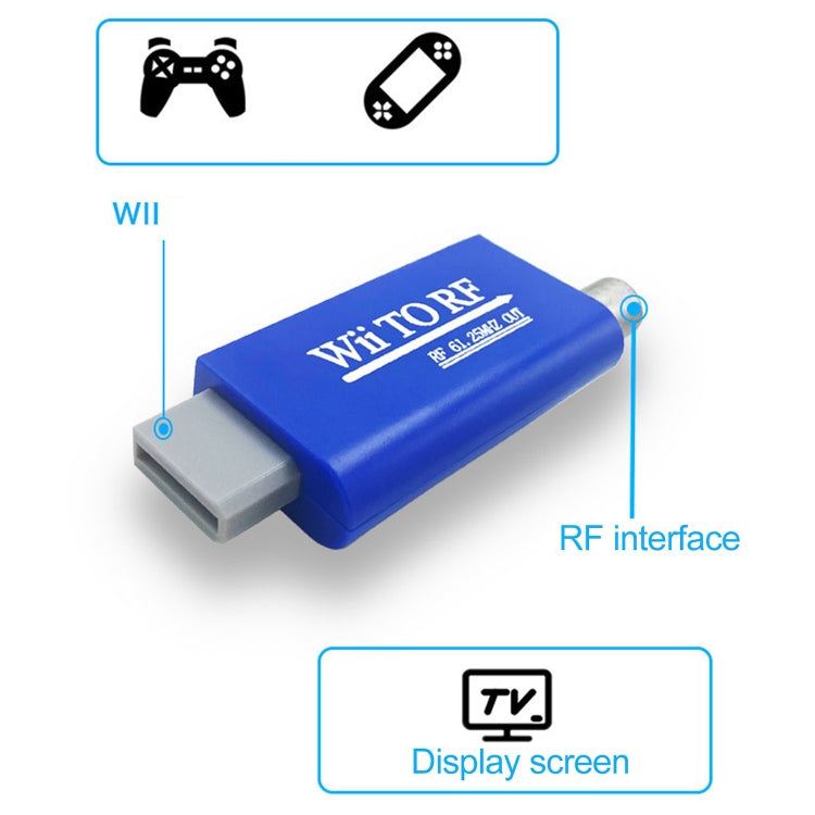 Convertidor de señal de TV Wii a RF de 61,25 MHz, Wii to RF
