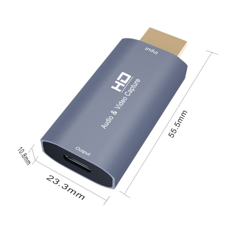 Tarjeta de captura de video Z50 USB-C / Type-C hembra a HDMI macho, Z50