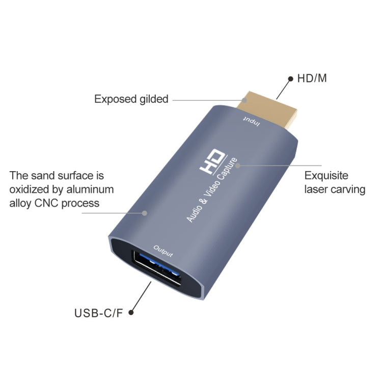 Tarjeta de captura de video Z51 USB hembra a HDMI macho, Z51