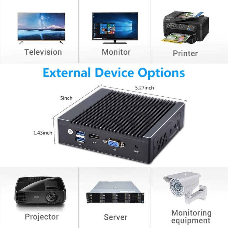 Mini PC con sistema Windows y Linux K660G4, procesador Intel Celeron N2840 Quad-Core 2M Cache, 1,83 GHz, hasta 2,25 GHz, 8 GB de RAM + 128 GB SSD, enchufe de EE. UU., 8GB+128GB AU Plug, 8GB+128GB EU Plug, 8GB+128GB UK Plug, 8GB+128GB US Plug
