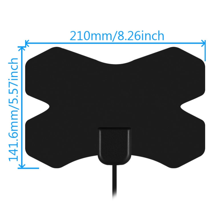 MYC-HDTV050 X Shield 25dB 4K HDTV Antena, rango de recepción: 150 millas, MYC-HDTV050
