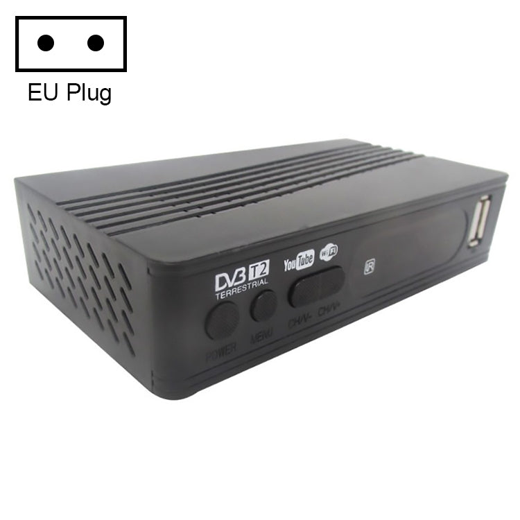 Decodificador receptor T15-T2 1080P Full HD DVB-TC/C, enchufe de la UE