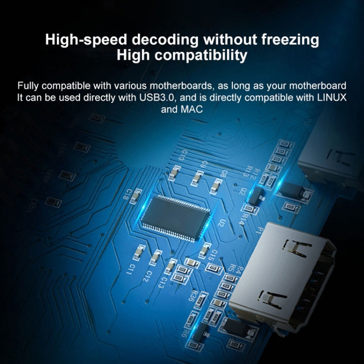 Z28 Profesional HDMI Hembra + Micrófono + Entrada de línea a HDMI Hembra USB 3.0 Caja de captura de audio y video, Z28