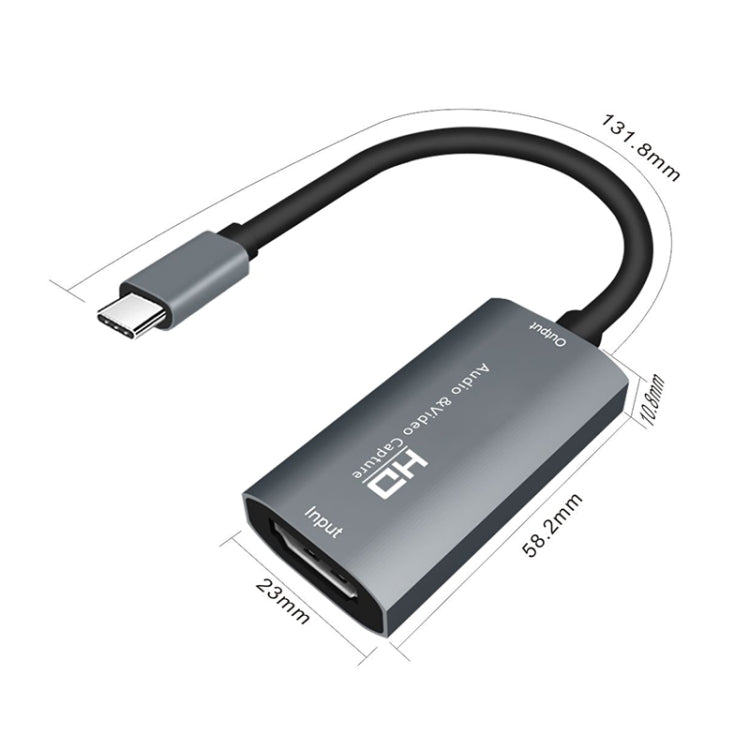 Caja de captura de audio y video Z29A HDMI hembra a USB-C / Type-C macho, Z29A