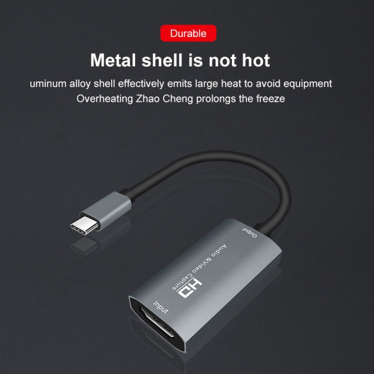 Caja de captura de audio y video Z29A HDMI hembra a USB-C / Type-C macho, Z29A