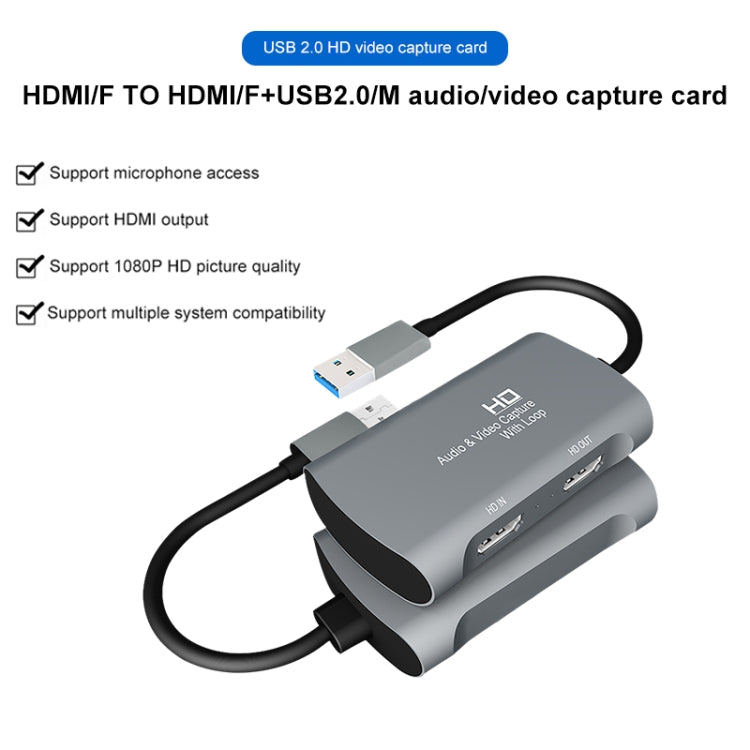 Caja de captura de vídeo Z31 HDMI hembra a HDMI hembra + Audio + USB 2.0, Z31