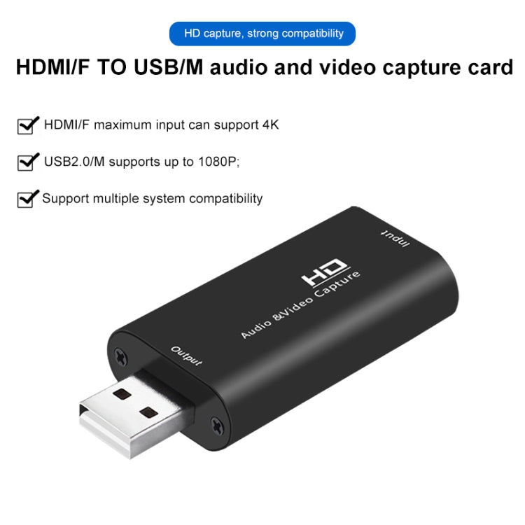 Caja adaptadora de captura de audio y video Z32 HDMI hembra a HDMI hembra, Z32