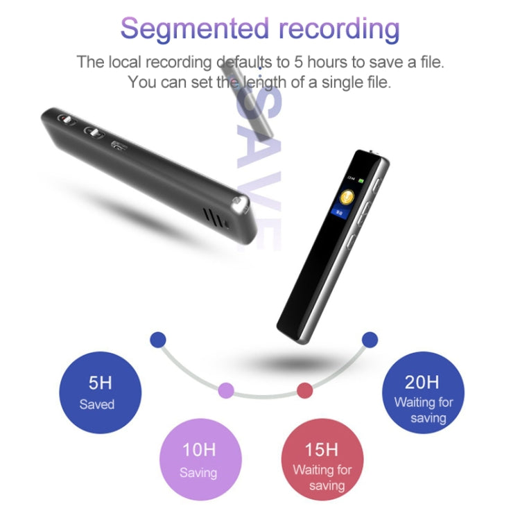 Q33 Reproducción externa MP3 Control de voz Pluma de grabación de reducción de ruido de alta definición, 8G, compatible con protección de contraseña y grabación de un solo toque, 8G