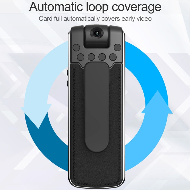 B18 Back Clip Design 1080P HD Camera Recording Pen, admite detección de movimiento / visión nocturna por infrarrojos / cámara de rotación de 180 grados / tarjeta TF