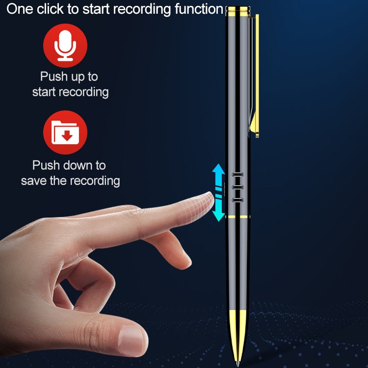 Original Lenovo B628 32GB Control de voz inteligente Pluma de grabación de forma de pluma de reducción de ruido