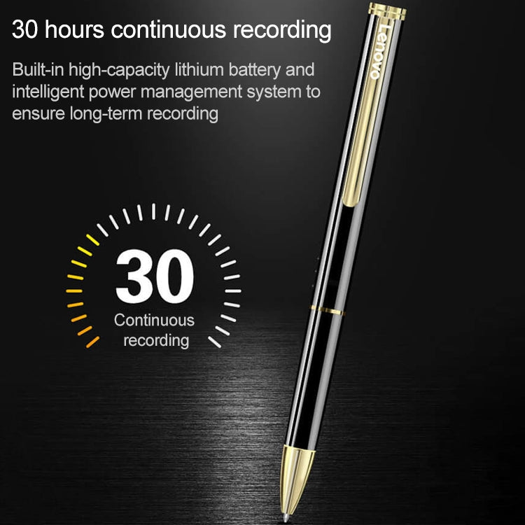 Original Lenovo B628 32GB Control de voz inteligente Pluma de grabación de forma de pluma de reducción de ruido