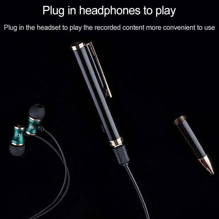 Original Lenovo B628 32GB Control de voz inteligente Pluma de grabación de forma de pluma de reducción de ruido