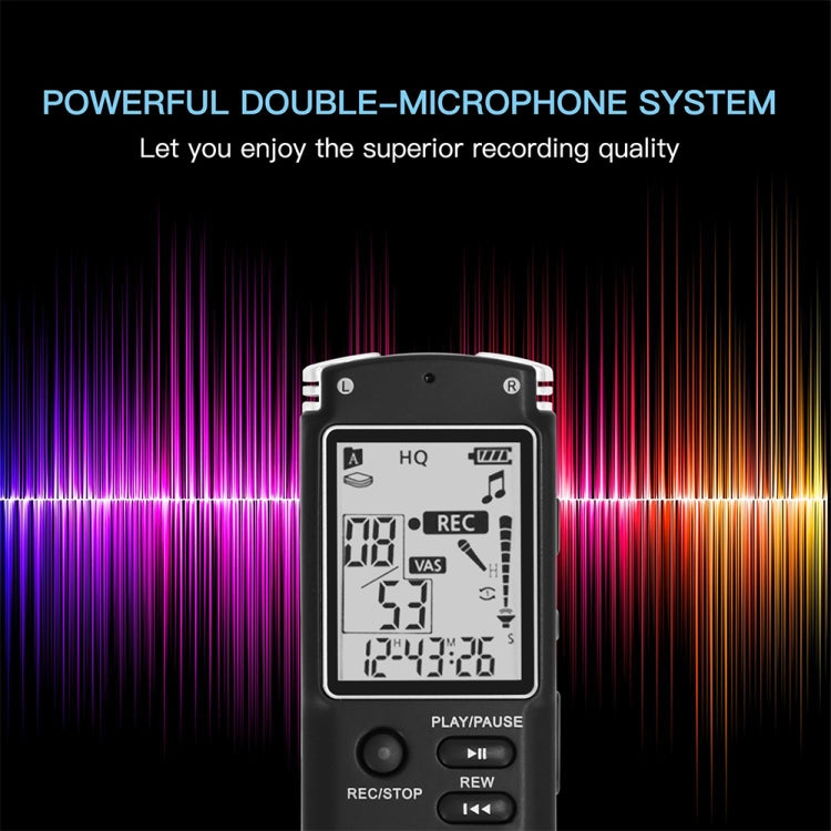 Grabadora de voz de audio portátil VM113, 8 GB, compatible con reproducción de música/ENTRADA DE LÍNEA y grabación telefónica