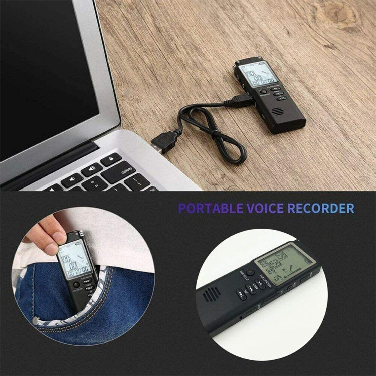 Grabadora de voz de audio portátil VM113, 8 GB, compatible con reproducción de música/ENTRADA DE LÍNEA y grabación telefónica