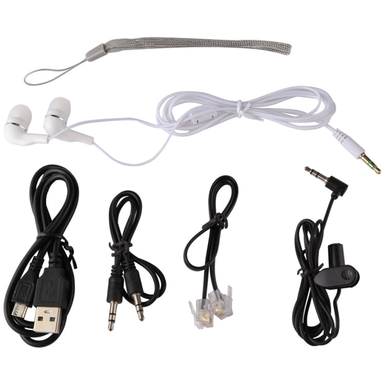 Grabadora de voz de audio portátil VM181, 8GB, admite reproducción de música / tarjeta TF / LINE-IN y grabación telefónica