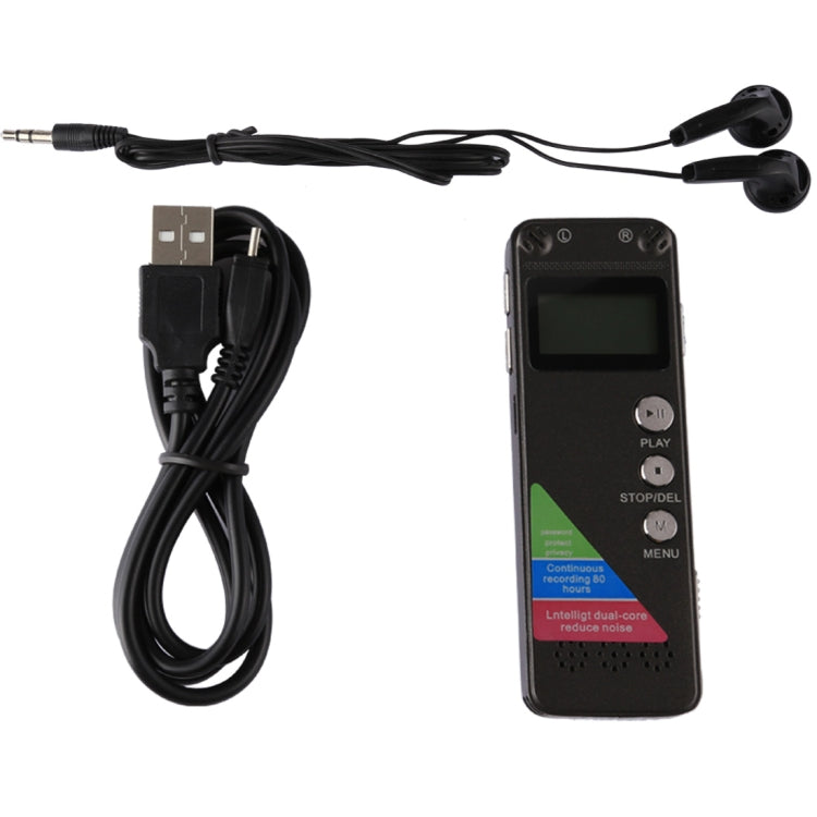 Grabadora de voz de audio portátil VM31, 8 GB, compatible con reproducción de música, 8GB