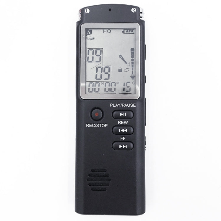 Grabadora de voz digital con reducción de ruido HD de pantalla monocromática T60, 32G, compatible con formato MP3 / WAV, 32G