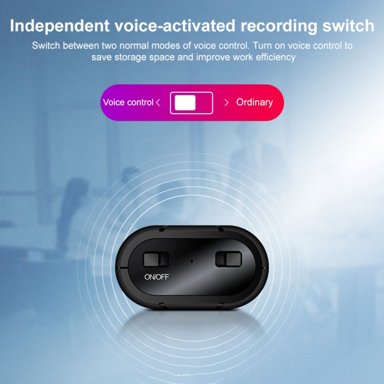 Grabadora de voz sin pérdidas con sonido HD con clip trasero B800, B800
