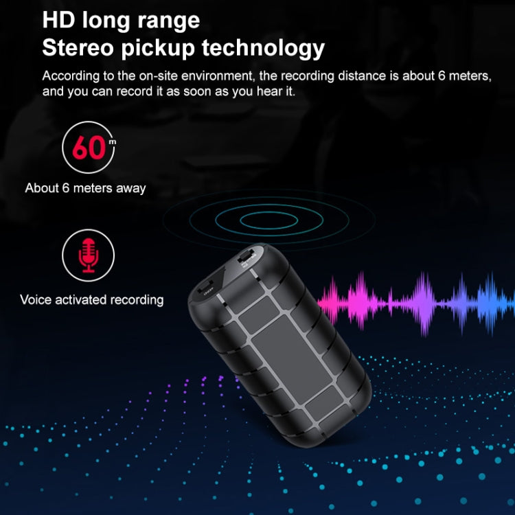 Grabadora de voz sin pérdidas con sonido HD con clip trasero B800, B800