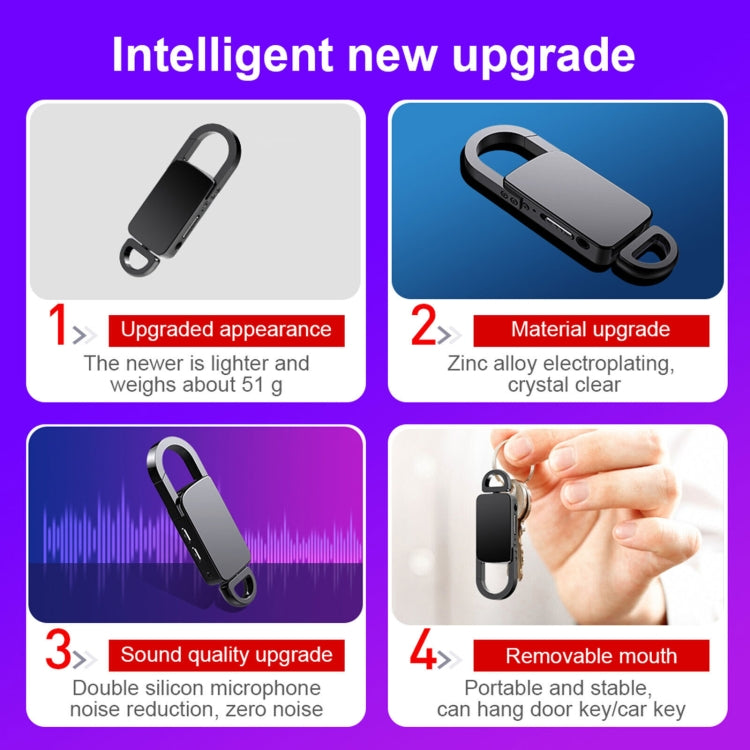 S20 8GB Llavero HD Reducción de ruido Pluma de grabación portátil, 8GB