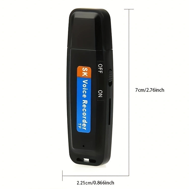 Grabadora de voz USB portátil U-Disk recargable SK001, sin memoria, No Memory
