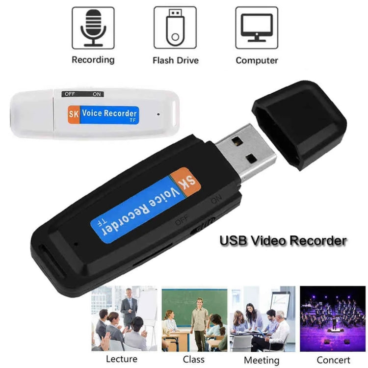 Grabadora de voz USB portátil U-Disk recargable SK001, sin memoria, No Memory