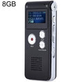 SK012 Bolígrafo de grabación de voz HD con reducción de ruido inteligente de 8 GB, Black 8GB