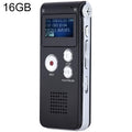 SK012 Bolígrafo de grabación de voz HD con reducción de ruido inteligente de 16 GB, Black 16GB