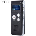 SK012 Bolígrafo de grabación de voz HD con reducción de ruido inteligente de 32 GB, Black 32GB