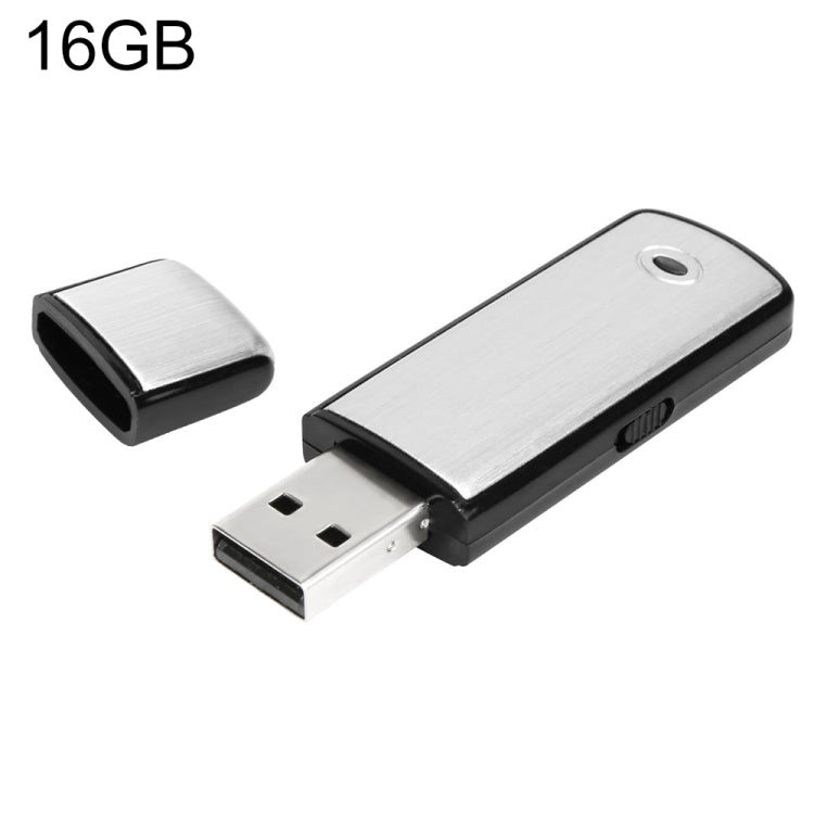 Grabadora de voz para reuniones con disco en U portátil recargable SK858 de 16 GB, 16GB