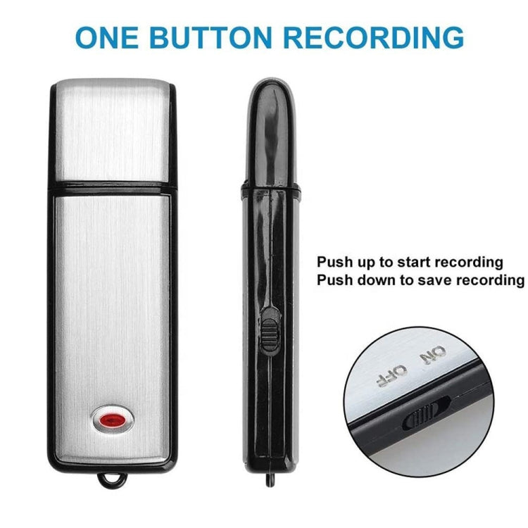 Grabadora de voz para reuniones con disco en U portátil recargable SK858 de 16 GB, 16GB