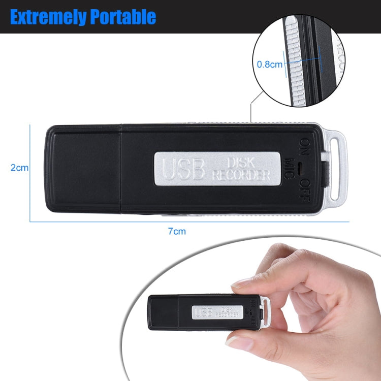 Grabadora de voz de disco U portátil recargable SK868 de 64 GB, 64GB